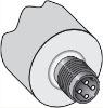 Picture of Ind.andur IME, M30, Sn=30mm, Unshielded, PNP-NO, kere 71mm, pistik M12 4-pin, SICK